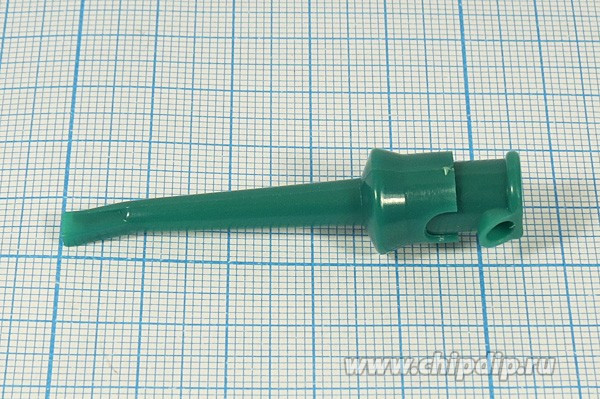 Зажим тестовый с выдвигаемым крючком, длина 50мм, синий цвет; №3135 зажим тест 50мм\\ \каб\син\ WTN-22-1230BL