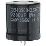 ECAP (К50-35), 100 мкФ, 450 В, 105°C, 22x30, SNAP IN, B43508A5107M000, Конденсатор электролитический ECAP (К50-35), 100 мкФ, 450 В, 105°C, 22x30, SNAP IN, B43508A5107M000, Конденсатор электролитический