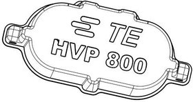 9-2208101-1, Automotive Connectors PROTEC. COVER 8MM HV,3POS PINHEADER