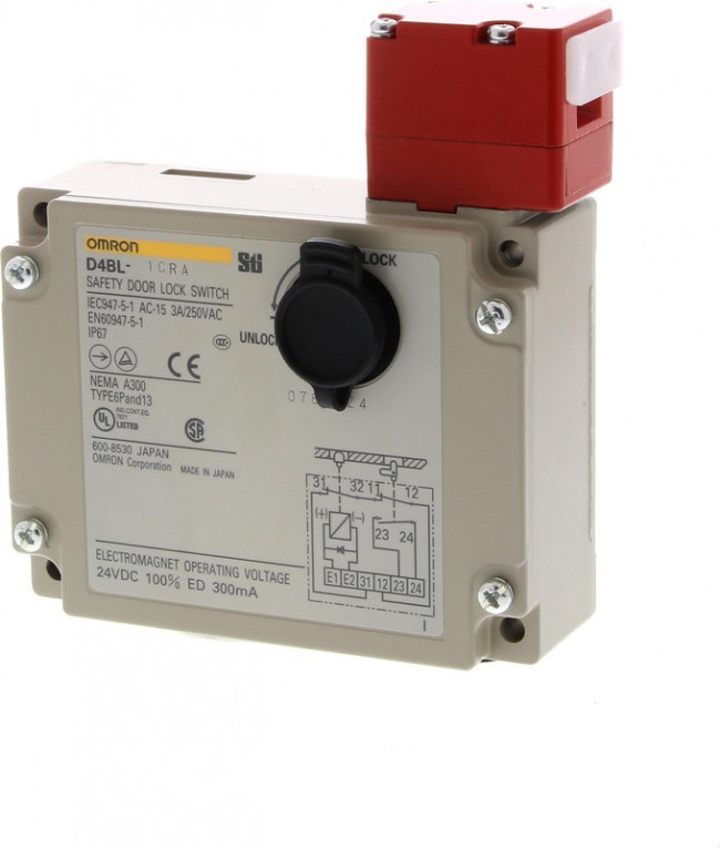 D4BL-2DRG, Limit Switches Solenoid Interlock Switch