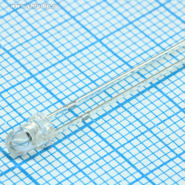 GNL-3014URC, Светодиод красный 20° d=3мм 1000мКд 660нМ (Red)