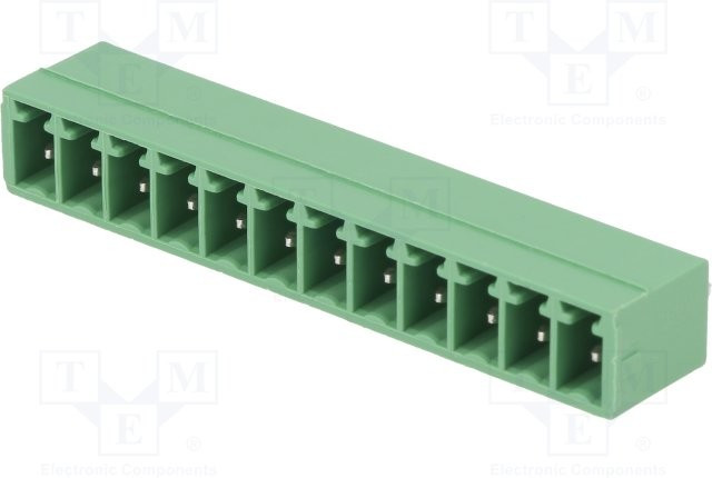 MCV 1,5/12-G-3,81, Разъемный клеммник, 3,81мм, Кол-во полюс: 12, прямой, гнездо, THT