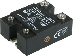 D4825, Solid State Relay, Series 1, 1NO, 25A, 530V, Screw Terminal