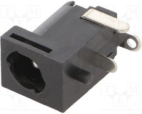 FC681478, Разъем Питания DC, Гнездо, 2 А, 2.1 мм, Монтаж в Сквозное Отверстие, Сквозное Отверстие