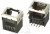 TJ8P8C (DS1125), Розетка 8P8C (RJ45) на плату угловая экранированная