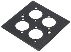 CP30500, Адаптер монтажный, четверной, черный, металл, Корп: стандарт XLR