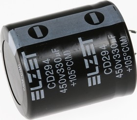 ECAP (К50-35), 330 мкФ, 450 В, 105°C snap in, Конденсатор электролитический алюминиевый ECAP (К50-35), 330 мкФ, 450 В, 105°C snap in, Конденсатор электролитический алюминиевый