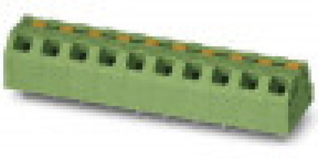 PCB terminal, 2 pole, pitch 5 mm, AWG 24-16, 16 A, spring-clamp connection, green, 1862275 PCB terminal, 2 pole, pitch 5 mm, AWG 24-16, 16 A, spring-clamp connection, green, 1862275