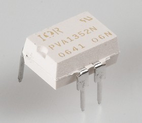 PVA1352NPBF, Relay SSR 25mA DC-IN 0.375A 100V AC/DC-OUT 4-Pin PDIP Tube PVA1352NPBF, Relay SSR 25mA DC-IN 0.375A 100V AC/DC-OUT 4-Pin PDIP Tube