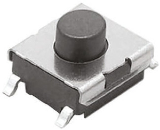 B3FS-1000P, Микропереключатель TACT, SPST-NO, Пол: 2, 0,05A/24ВDC, SMT, нет