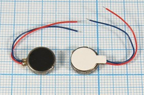 Двигатель вибро 3В, 0,09А, 9000, 10x2.7мм, QX-FLAT-1027B; №4182 двиг вибро 3В\0,09А\\ 9000\10x2,7\ Q