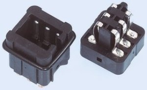 9700062812, Heavy Duty Power Connector Insert, 10A, Female, STAF Series, 6 Contacts 9700062812, Heavy Duty Power Connector Insert, 10A, Female, STAF Series, 6 Contacts