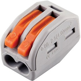 32396, Клемма 2-проводная рычаг 32396 (100) STEKKER LD222-412 (кратно 100)