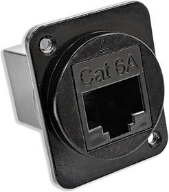 EHRJ45D6AB, ADAPTER, RJ45 JACK-JACK, 8P8C, CAT6A