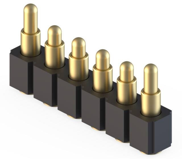 812-22-006-30-030101, Headers & Wire Housings SpringLoaded Con SMT Single Row 6-Pin 812-22-006-30-030101, Headers & Wire Housings SpringLoaded Con SMT Single Row 6-Pin