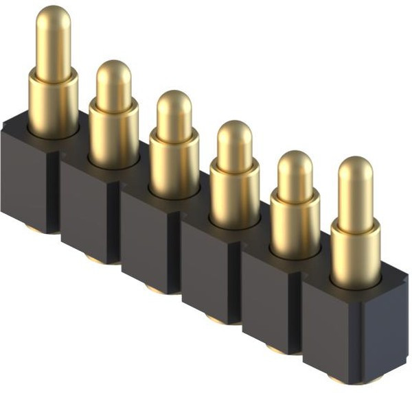 812-22-006-30-030101, Headers & Wire Housings SpringLoaded Con SMT Single Row 6-Pin 812-22-006-30-030101, Headers & Wire Housings SpringLoaded Con SMT Single Row 6-Pin