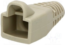 RJ45SRB-LG, Корпус вилки RJ45, 6мм, Цвет: светло-серый