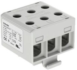 VC05-0054, Insulated Universal Connector, Screw, 3 Poles, 1kV, 160A, 1.5 ... 50mm², Grey