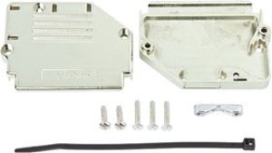 863093C37MLF, 863093C Series Thermoplastic Angled, Straight D Sub Backshell, 37 Way, Strain Relief 863093C37MLF, 863093C Series Thermoplastic Angled, Straight D Sub Backshell, 37 Way, Strain Relief