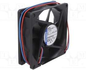 8412NU, Вентилятор осевой, 80х80х25мм,12В, DC, 2Вт, качения, 3100об/мин, 2 провода
