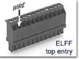 ELFF14230, Pluggable Terminal Blocks Plug Top Entry 14 pos .2in