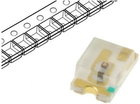 LL-S172VC-V1-2B, LED; SMD; 0805; red; 25?45mcd; 2x1.25x0.8mm; 130°; 1.6?2.4V; 20mA