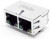 JX80-0019NL, Modular Connectors / Ethernet Connectors 1X2 TAB DOWN W/LED'S ETHERNET (NON PoE)