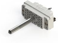516-038-000-401, RACK &amp; PANEL CONNECTOR, RECEPTACLE, 38 POSITION