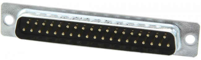 L717SDC37P, D-Sub Standard Connectors Male 37P solder cup tinned shell