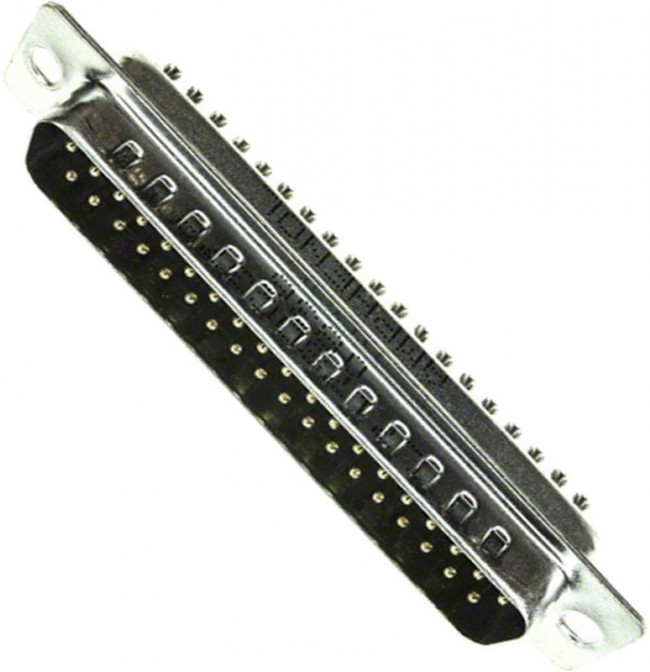 L717SDC37P, D-Sub Standard Connectors Male 37P solder cup tinned shell