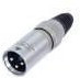 NC3MX-HD, Аудио разъем XLR, для тяжелых условий эксплуатации, 3 контакт(-ов), Штекер, Монтаж на Кабель