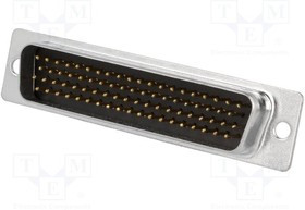 HDS-78-M-T-B-S, Разъем D-Sub HD; PIN: 78; вилка; "папа"; на провод