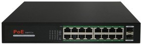 PoE Коммутатор Гигабитный, 16 PoE + 2 SFP, CO-SWP16GFv2, ComOnyx PoE Коммутатор Гигабитный, 16 PoE + 2 SFP, CO-SWP16GFv2, ComOnyx