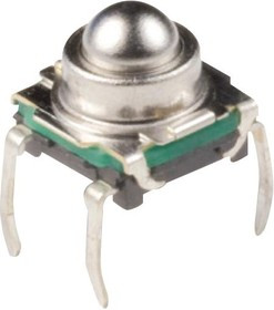 KSJ0M411 80 SH LFTR, Тактильная кнопка, KSJ Series, Top Actuated, Сквозное Отверстие, Spherical Button, 300 гс KSJ0M411 80 SH LFTR, Тактильная кнопка, KSJ Series, Top Actuated, Сквозное Отверстие, Spherical Button, 300 гс