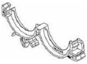 12010266, Automotive Connectors CONDUIT CLIP ROSEBUD SIZE 25 6.35 DIAM 12010266, Automotive Connectors CONDUIT CLIP ROSEBUD SIZE 25 6.35 DIAM
