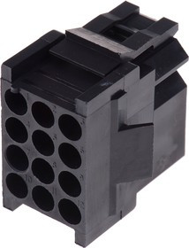 TST12RA00 / 192923-6030, Trident Female Connector Housing, 5.08mm Pitch, 12 Way, 3 Row TST12RA00 / 192923-6030, Trident Female Connector Housing, 5.08mm Pitch, 12 Way, 3 Row
