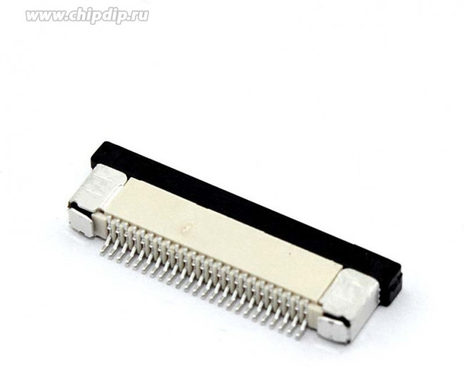 Разъем FPC Half Coverage Bottom Contact 0.5K-BX-24PWB 24 pin высота 2мм шаг 0,5мм