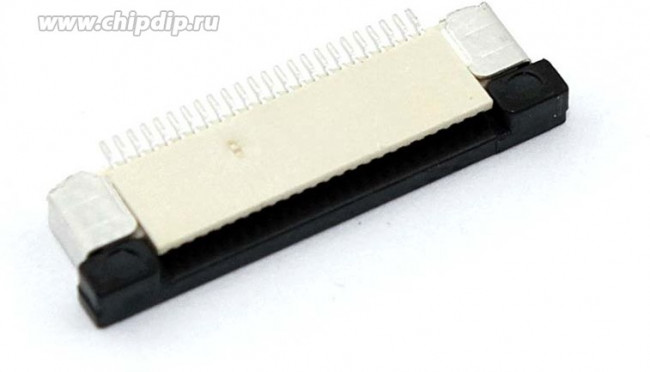 Разъем FPC Half Coverage Bottom Contact 0.5K-BX-24PWB 24 pin высота 2мм шаг 0,5мм