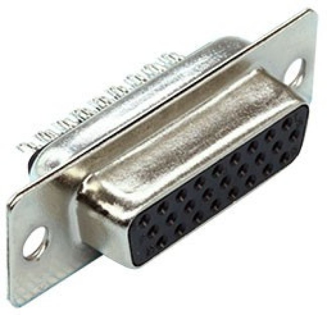 DS1035-26FBNSISS, (DHS-26F), D-SUB разъем высокой плотности, пайка на кабель, розетка