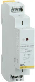 OIR-116-ACDC24V, Реле промежут. OIR 1 конт. 16А 24В AC/DC IEK