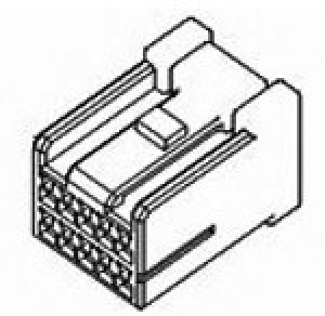 353107-2, Conn Housing PL 24 POS 2.5mm Crimp ST Cable Mount Black Tray 353107-2, Conn Housing PL 24 POS 2.5mm Crimp ST Cable Mount Black Tray