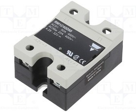 RM1C40D50, Реле: полупроводниковое; Uупр: 4,25-32ВDC; 50А; 100-440ВAC; IP20