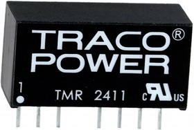 TMR 2-2411WI, DC/DC преобразователь, 2Вт, вход 9-36В, выход 5В/400мА TMR 2-2411WI, DC/DC преобразователь, 2Вт, вход 9-36В, выход 5В/400мА