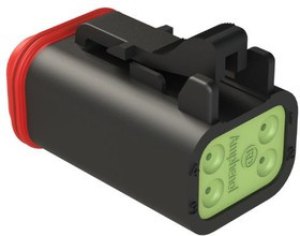 AT06-4S-RD01BLK, AT Cable connector Socket 4 Way, Crimp Termination AT06-4S-RD01BLK, AT Cable connector Socket 4 Way, Crimp Termination