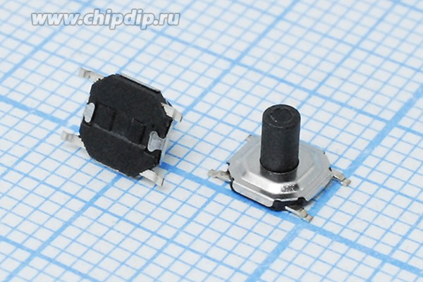 Тактовая кнопка, 5.3x 5.3x 4.3, алгоритм работы NO, IT-1187A