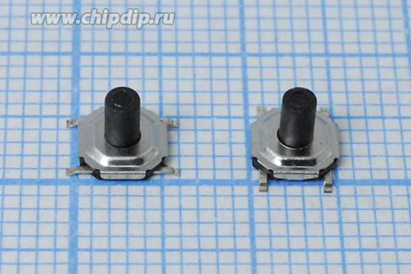 Тактовая кнопка, 5.3x 5.3x 4.3, алгоритм работы NO, IT-1187A