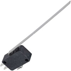 KW7-27, Микропереключатель с удлиненным рычагом , 16х10.5х28 мм, ON-(ON), 3P, 250 В, 5 А, 30 мОм, -25...+85 °C