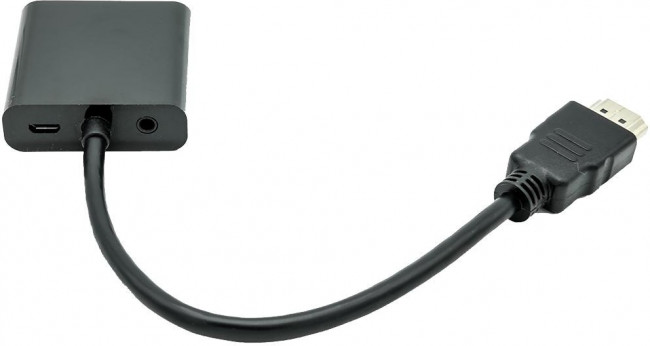 C-VGA-HDMI-AUX, HDMI TO VGA PLUG N PLAY ADAPTOR