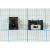 Разъем питания DC розетка, d0.6 D2.5, 5C, на плату, SMD, угловой, DC-057S