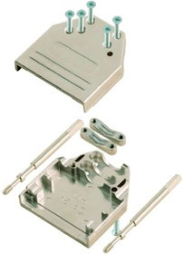 6560-0305-02, MHDTZI Series Zinc D Sub Backshell, 15 Way, Strain Relief